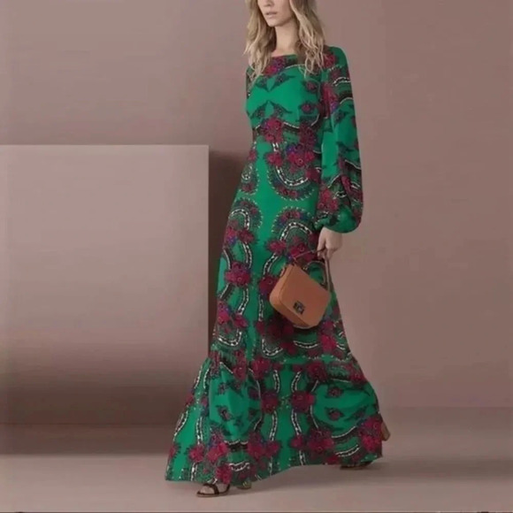 Maxi women print dress NWOT - Picture 1 of 9